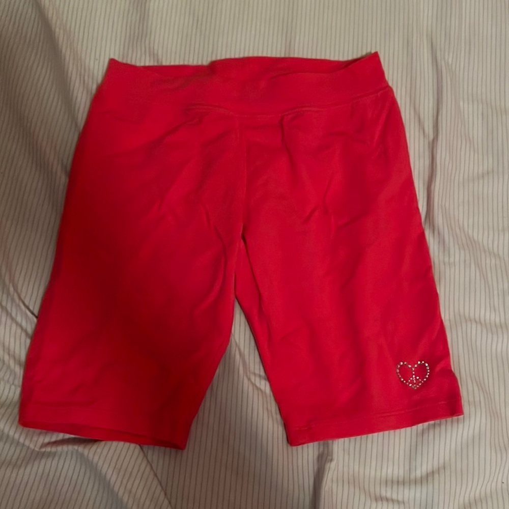Pink girls biker shorts